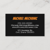 整備士タイヤ撮影用名刺 名刺 (裏面)