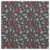 整備士ツールと機器パターン ファブリック (見本)