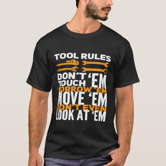 整備士ツール規則TouchEm借用Em Tシャツ (正面)