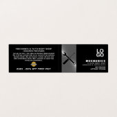 整備士ツール、自動整備士と修復、詳細 名刺 (外部フラット)