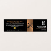 整備士ツール、自動整備士と修復、詳細 名刺 (外部フラット)