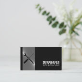 整備士ツール、自動整備士&修理 名刺 (スタンド正面)