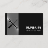 整備士ツール、自動整備士&修理 名刺 (正面)
