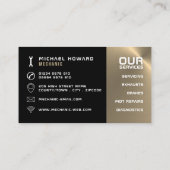 整備士ツール、自動整備士&修理 名刺 (裏面)