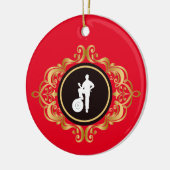 整備士デービクトリアンスタイルクリスマスオーナメント セラミックオーナメント (左)