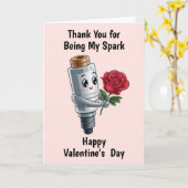 整備士バレンタインデー カード (黄色い花)