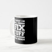整備士パパ男性へTee That I Do I Fix St コーヒーマグカップ (正面左)