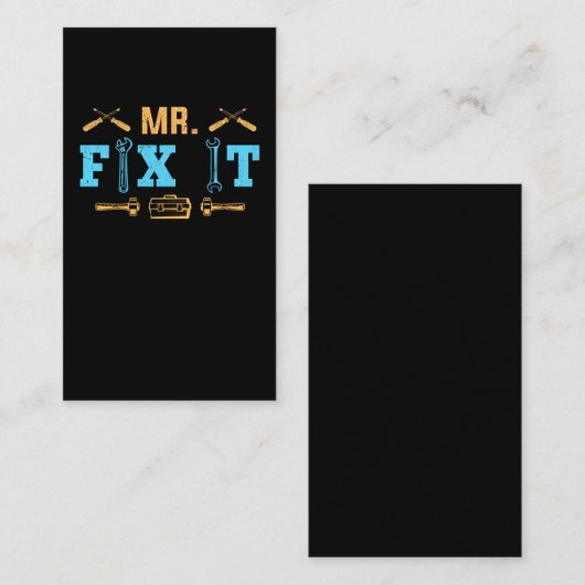 整備士パパ職おもしろい人修理工 名刺 (正面/裏面)