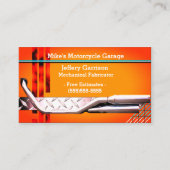 整備士パーソナライズされたQRコード名刺 名刺 (正面)