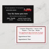 整備士ビジネスCard2-はカスタマイズ 予約カード (正面/裏面)