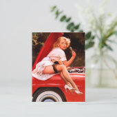 整備士ピン留め ポストカード (スタンド正面)