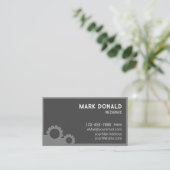 整備士モダンカスタム名刺 名刺 (スタンド正面)