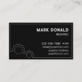 整備士モダンカスタム名刺 名刺 (正面)