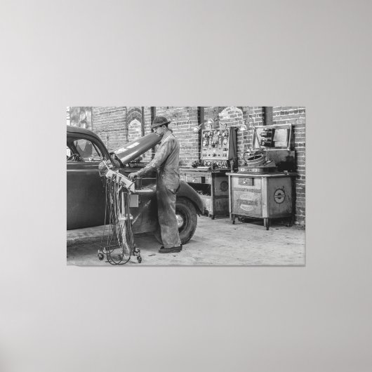 整備士モダン1939 キャンバスプリント (正面)