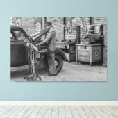 整備士モダン1939 キャンバスプリント (インサイチュ (ウッドフロア))