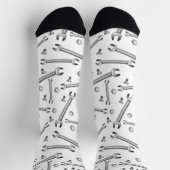 整備士レンチパターン ソックス (上部)