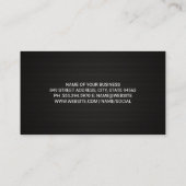 整備士レンチ付きエンジンの操作 名刺 (裏面)