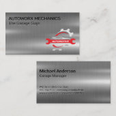 整備士レンチ | ロ車のゴ 名刺 (正面/裏面)