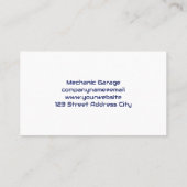 整備士レンチ | 自動サービス 名刺 (裏面)