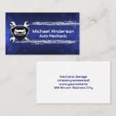 整備士レンチ | 自動サービス 名刺 (正面/裏面)