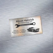 整備士レンチ | Muscle Car |メタリック マグネット名刺 (インサイチュ)