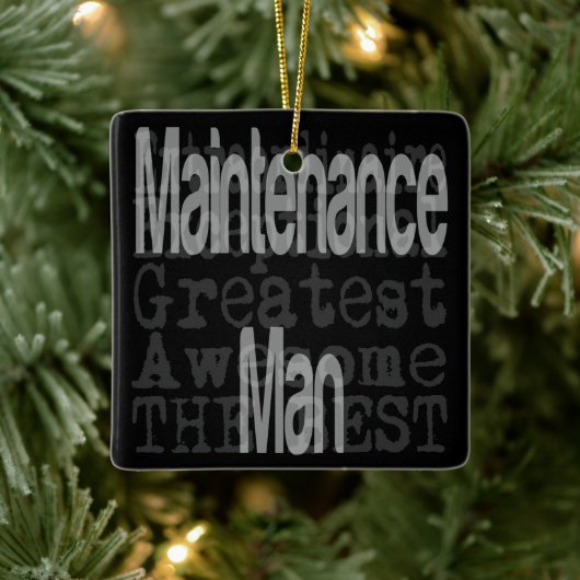 整備士並外 セラミックオーナメント (ツリー)