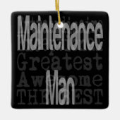 整備士並外 セラミックオーナメント (正面)