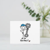 整備士付きレンチスティックフィギュア ポストカード (スタンド正面)