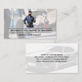 整備士保持レンチ | ガレージショップ 名刺 (正面/裏面)