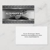 整備士保持レンチ | スチール金属 名刺 (正面/裏面)