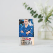 整備士保持具 | 自動車修理 名刺 (スタンド正面)