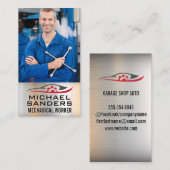 整備士保持具 | 自動車修理 名刺 (正面/裏面)