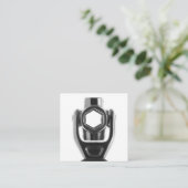 整備士及び修理正方形のソケット・レンチビジネス スクエア名刺 (スタンド正面)