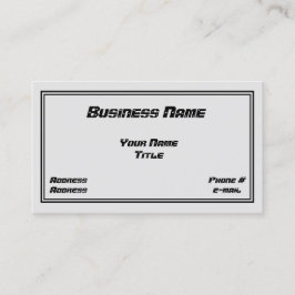 整備士及び自動体のデザインの名刺 名刺