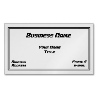 整備士及び自動体のデザインの磁気名刺 マグネット名刺