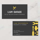 整備士名刺の自動修復 名刺 (正面/裏面)