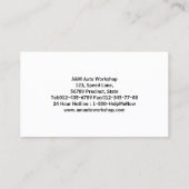 整備士名刺ピストン及びギア 名刺 (裏面)