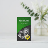 整備士名刺ピストン及びギア 名刺 (スタンド正面)