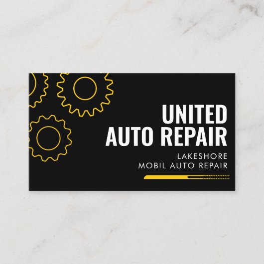 整備士名刺モバイル自動修復 名刺 (正面)