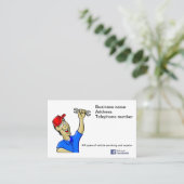 整備士名刺独自の名刺 名刺 (スタンド正面)