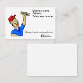 整備士名刺独自の名刺 名刺 (正面/裏面)