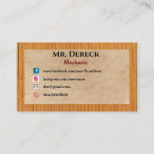 整備士名刺 名刺 (裏面)