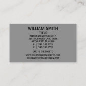 整備士名刺 名刺 (裏面)