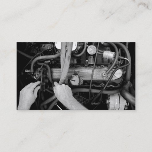 整備士名刺 名刺 (正面)