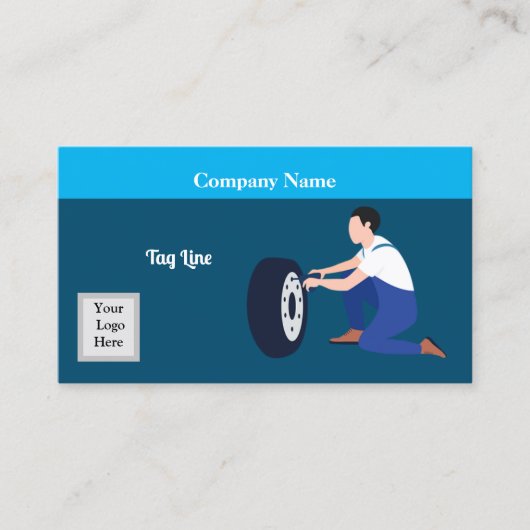 整備士名刺 名刺 (正面)