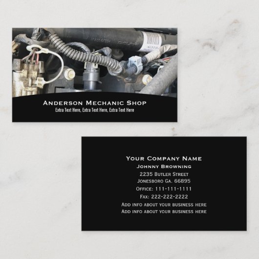 整備士名刺 名刺 (正面/裏面)