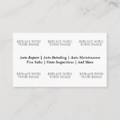 整備士名刺 名刺 (裏面)