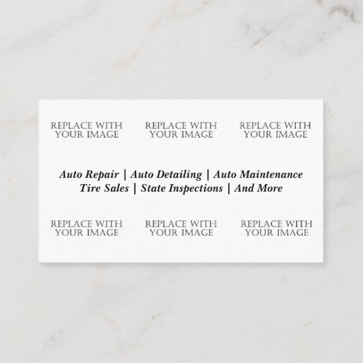 整備士名刺 名刺 (裏面)