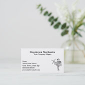 整備士名刺 名刺 (スタンド正面)