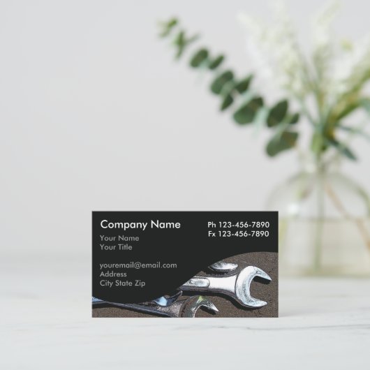 整備士名刺 名刺 (スタンド正面)